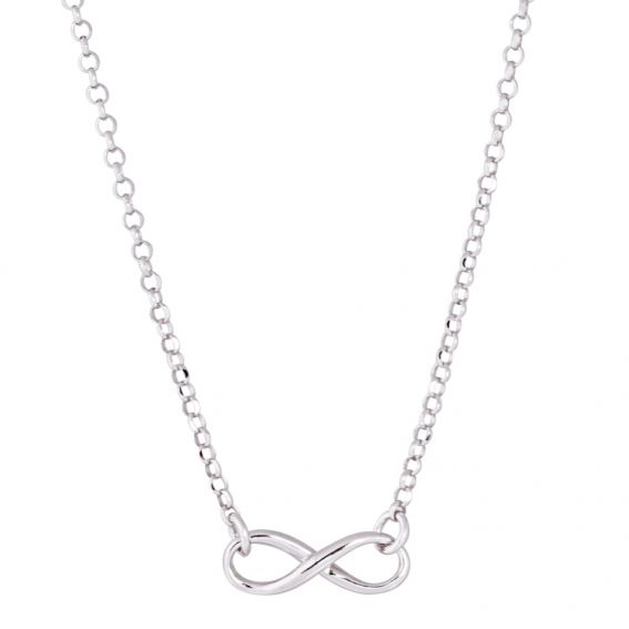 Bijou argent/plaqué or Collier infini​ argent