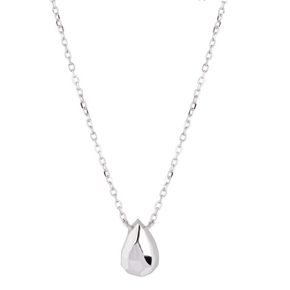 Bijou argent/plaqué or Collier goutte​ argent