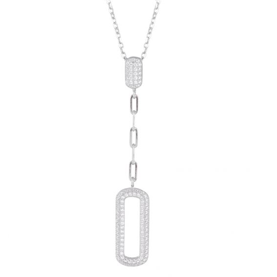 Bijou argent/plaqué or Stenen ketting voor dames