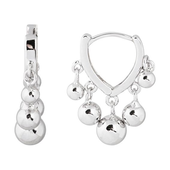 Bijou argent/plaqué or Boucles d'oreilles breloques argent