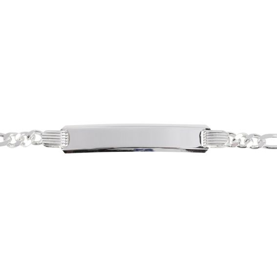 Bijou argent/plaqué or Women's silver ribbed bracelet