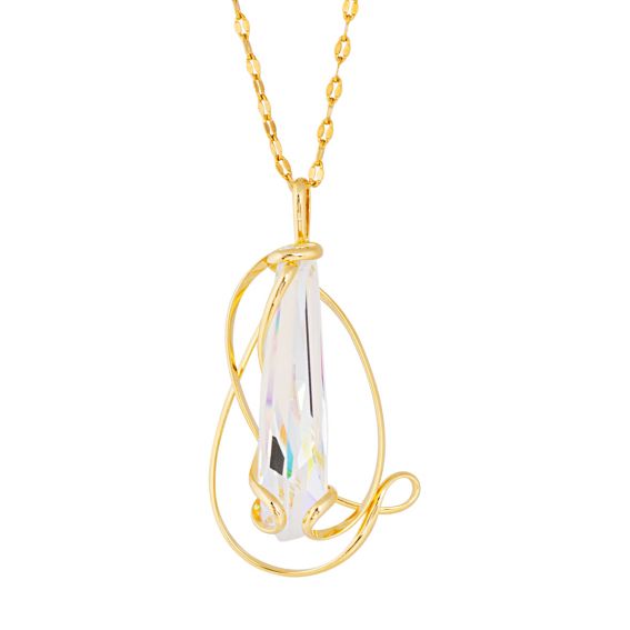 Andrea Marazzini Swarovski Marazzini Stalattite AB dames lange ketting goud