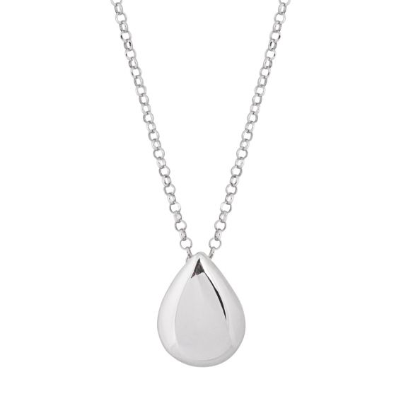 Silver drop necklace