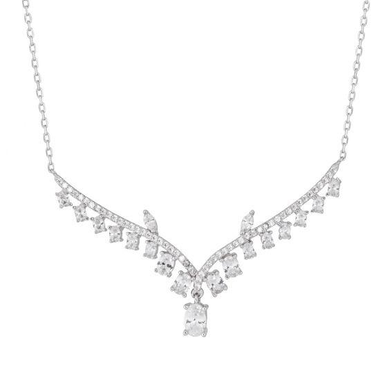 Bijou argent/plaqué or Princess necklace​ silver