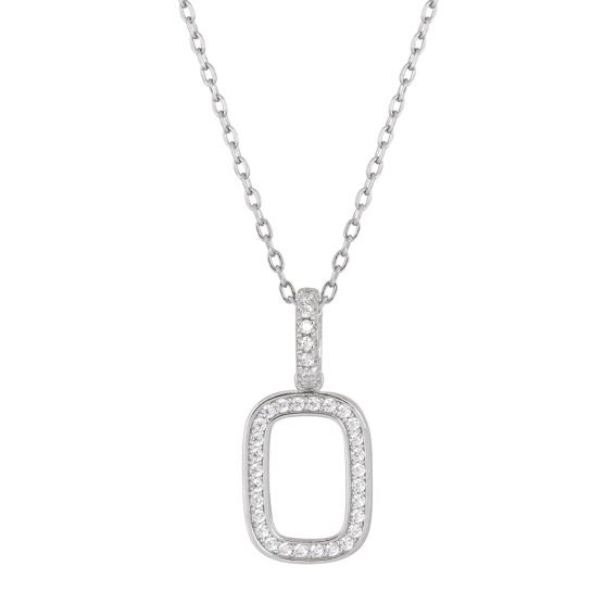 Women's silver mesh necklace