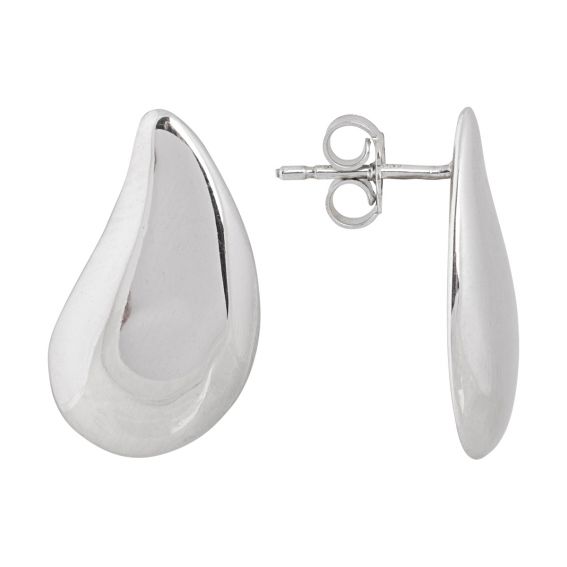 Bijou argent/plaqué or Silver drop earring