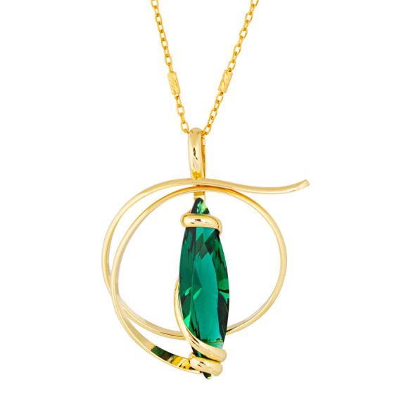 Andrea Marazzini Andrea marazzini​ collier femme Navette Emerald doré