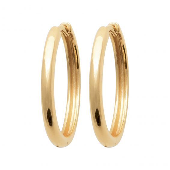 20mm gold plated creoles