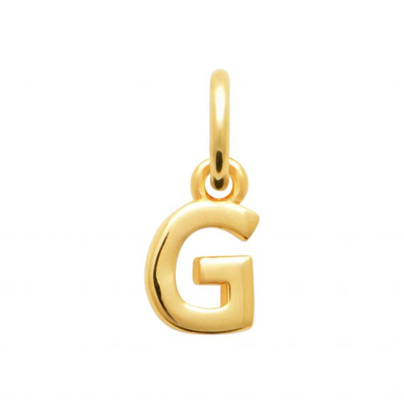 Bijou argent/plaqué or Letter G pendant