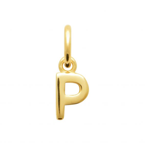 Bijou argent/plaqué or Letter P pendant