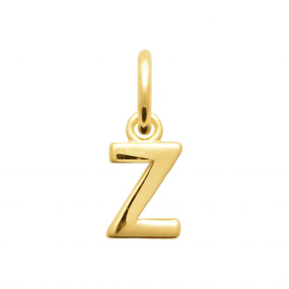 Bijou argent/plaqué or Letter Z pendant