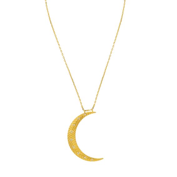 Mya Bay Mya Bay Big Moon Necklace