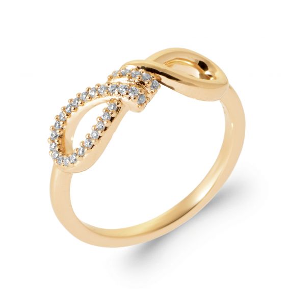 Bague infini​ femme dorée