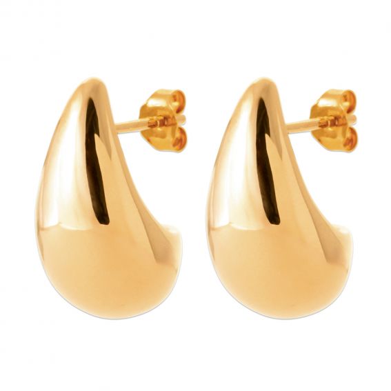 Bijou argent/plaqué or copy of Palermo small earring 18 carat gold plated