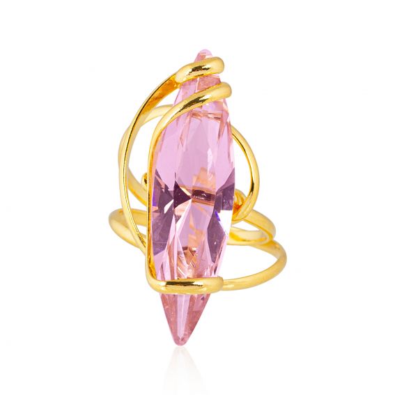 Andrea Marazzini Bague Marazzini dorée Navette Rose