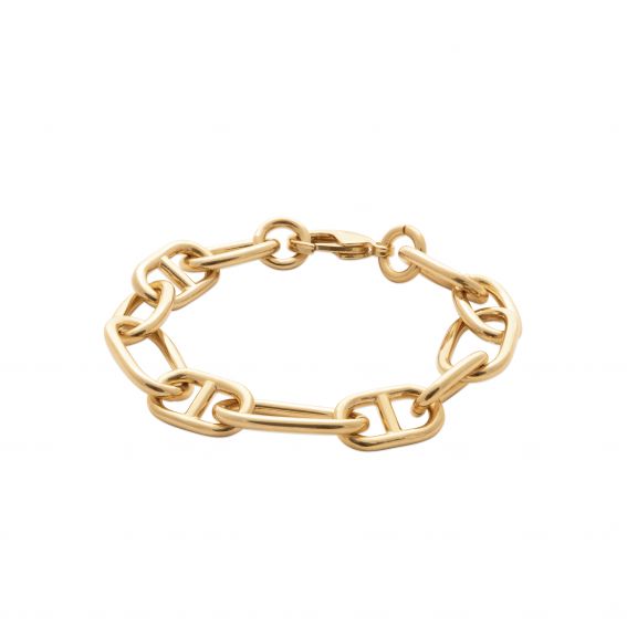 Bijou argent/plaqué or Gold plated mesh bracelet