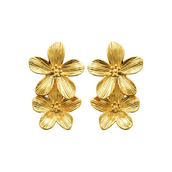 Lola gold steel earrings