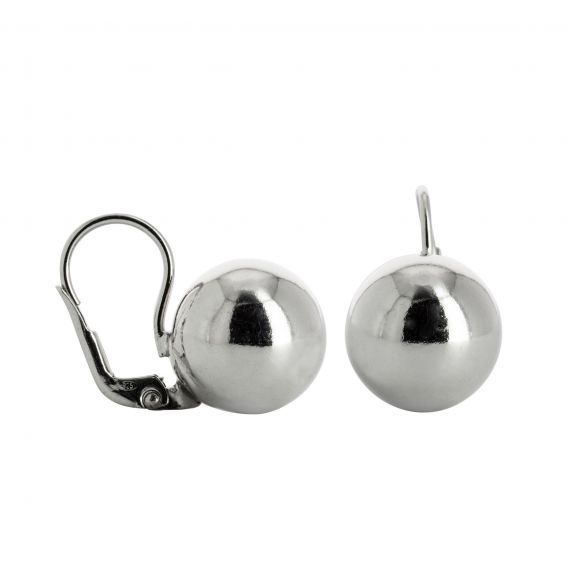 Earrings domed pellets