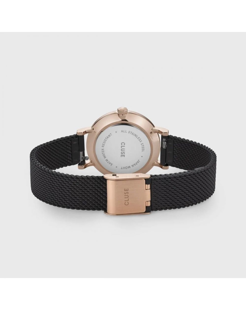 Montre CLUSE - Boho Chic Petite Mesh Black, Rose Gold - CW0101211004