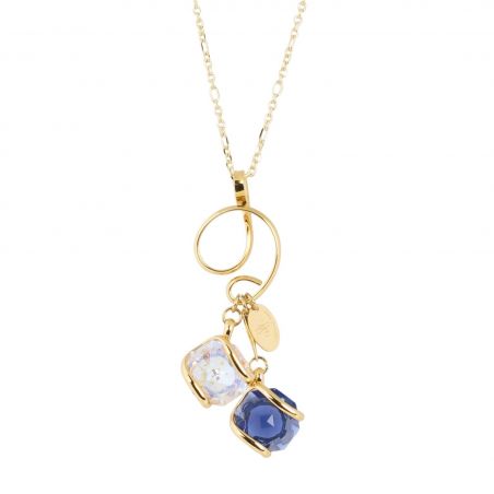 ovale Swarovski munt kristal ketting