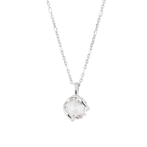 oval Swarovski mint crystal necklace