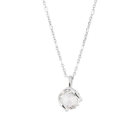 oval Swarovski mint crystal necklace