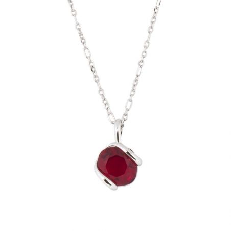 ovale Swarovski munt kristal ketting