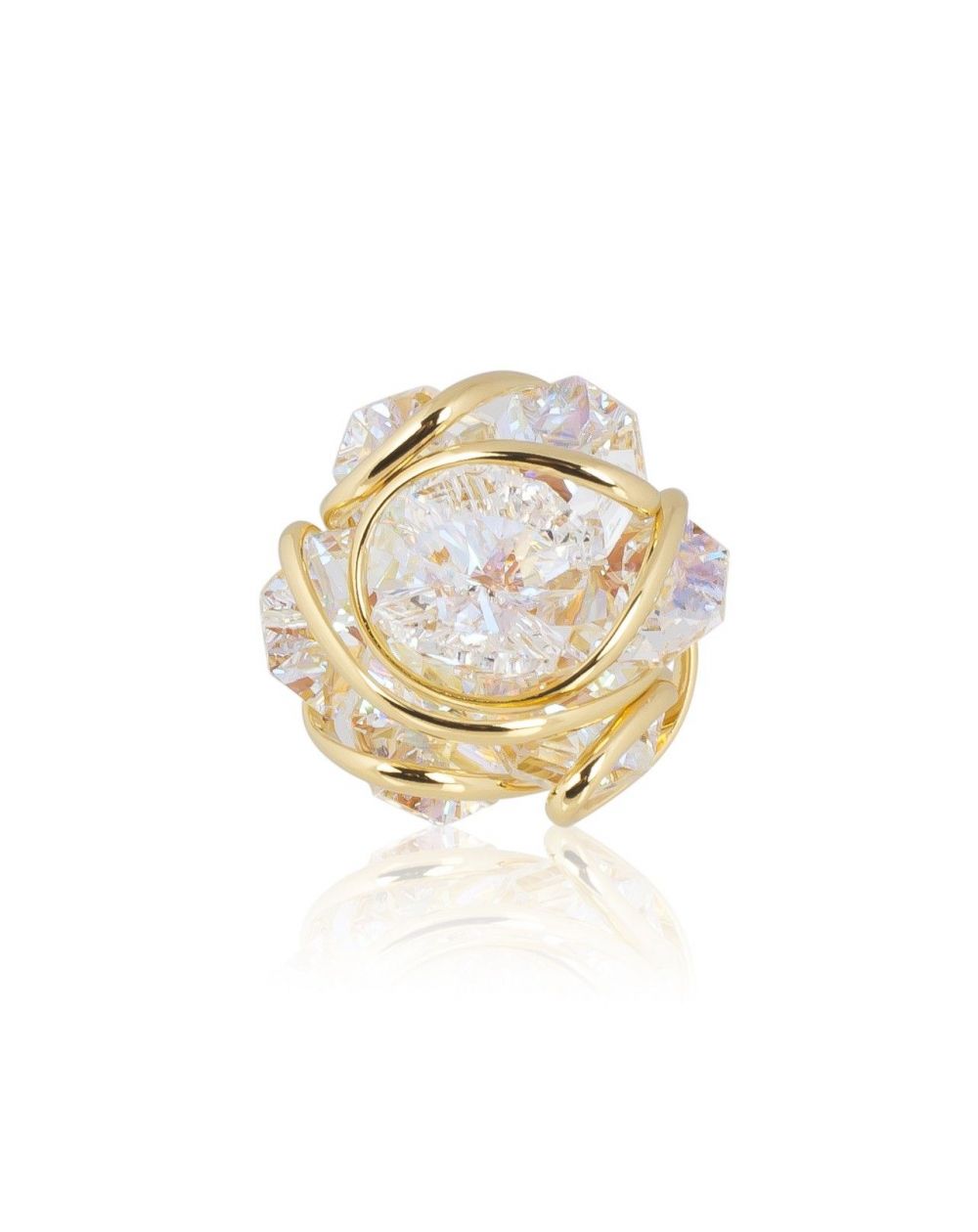 Andrea Marazzini - Bague cristal Swarovski Flower Aurora Boreale