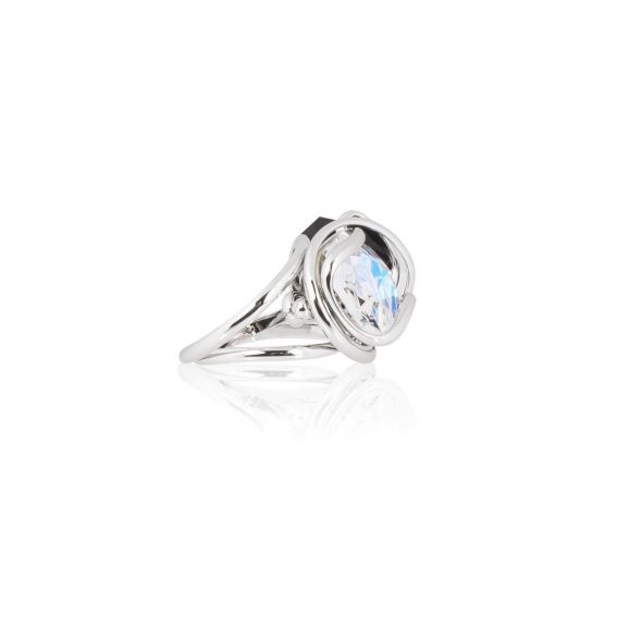 Andrea Marazzini - Bague cristal Swarovski Octagon AB Double cristal