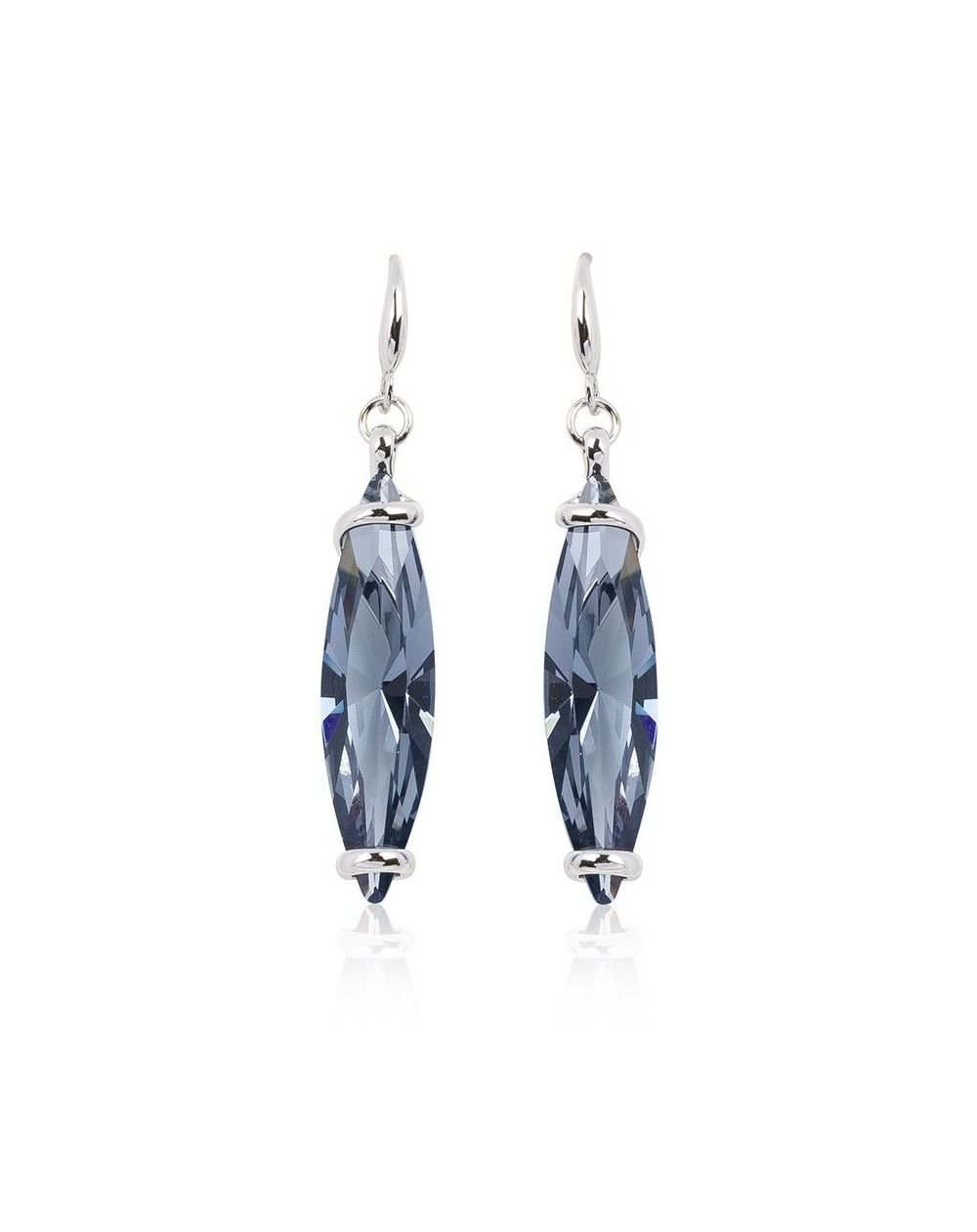 Boucles d'oreilles Andrea Marazzini - Cristal Swarovski Navette Denim Blue