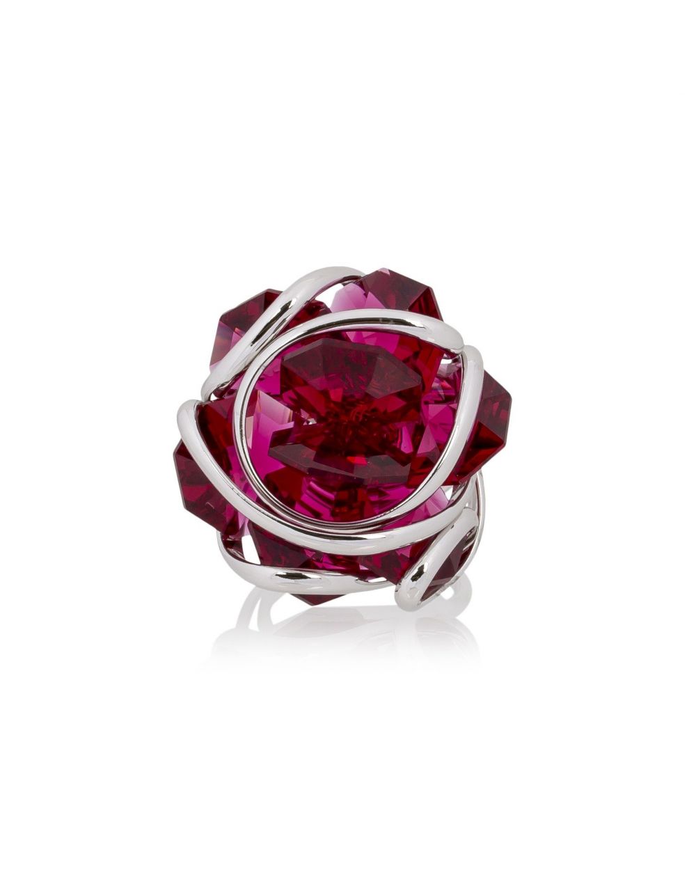 Andrea Marazzini - Bague cristal Swarovski Flower F10 Red