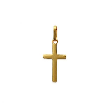 Pendentif Croix dorée - Bijoux en argent 925 - Pendentif