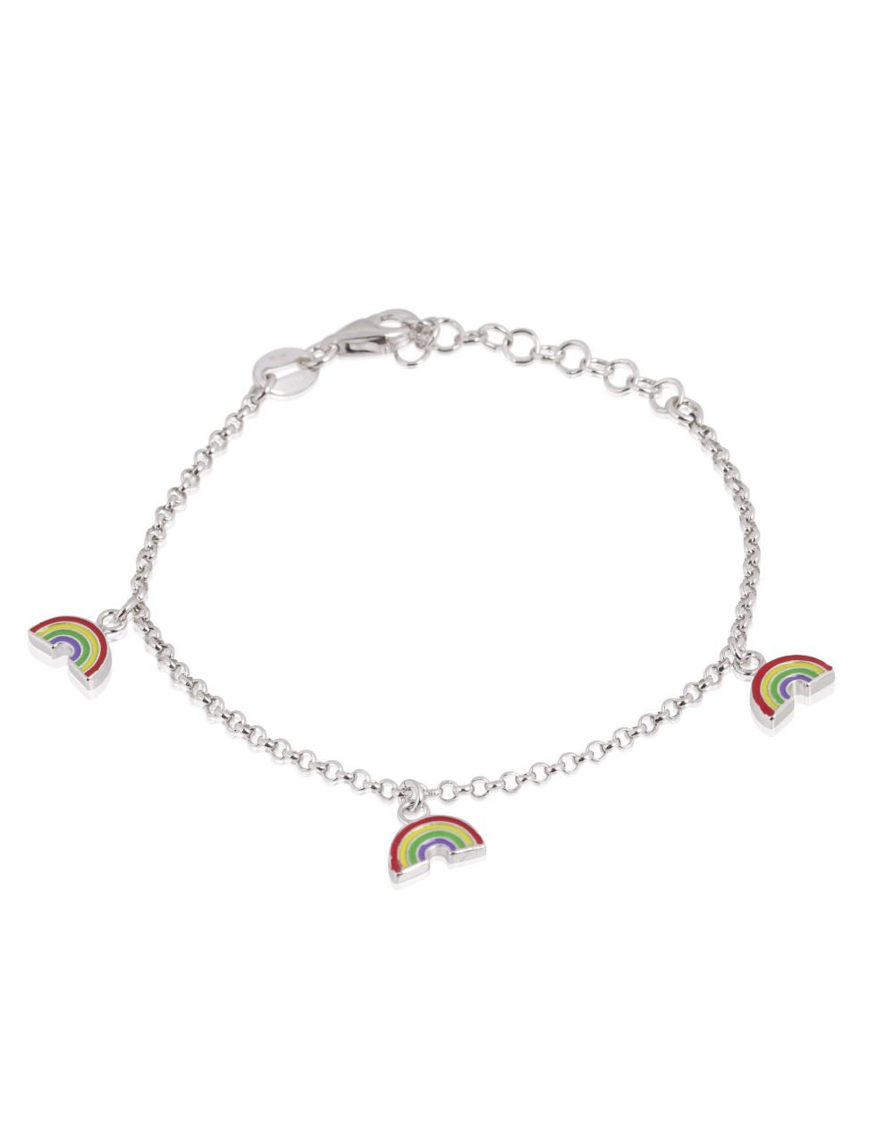 Bracelet arc-en-ciel enfant - Bracelet enfant en argent 925