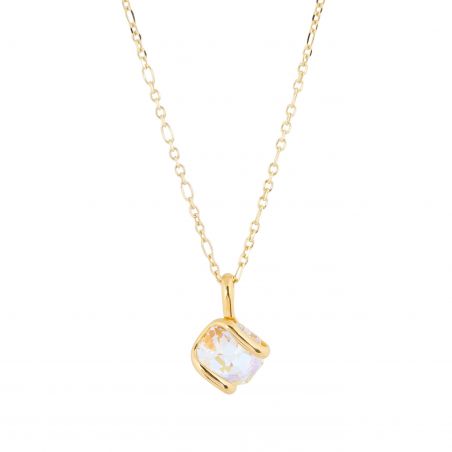 ovale Swarovski munt kristal ketting