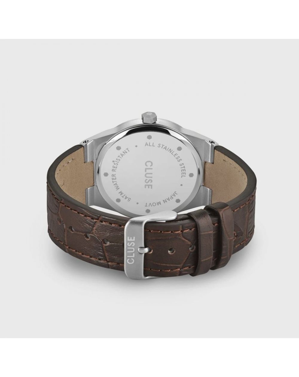 Montre CLUSE - Vigoureux Leather Dark Brown, Silver Colour