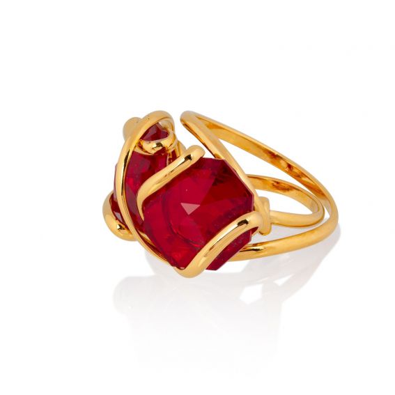 Andrea Marazzini - Bague Cristal Swarovski Siam Double