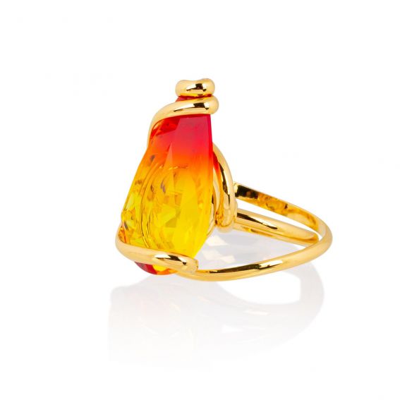 Andrea Marazzini - Bague Cristal Swarovski Elegant Fire Opal