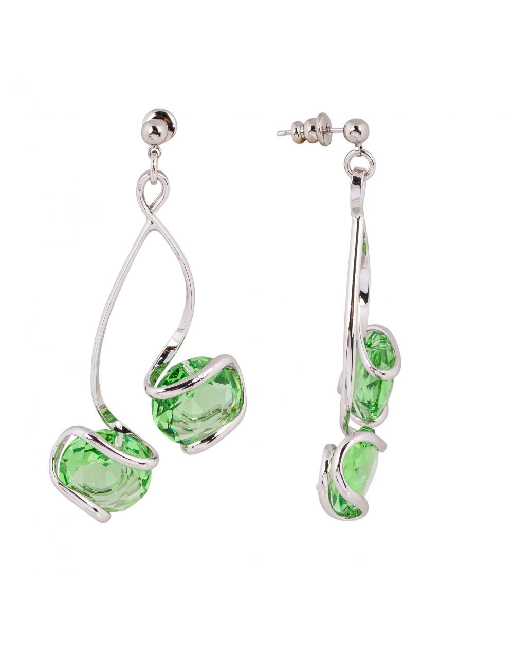 Boucles d'oreille Andrea Marazzini - Boucles d'oreilles Cherry Peridot Double