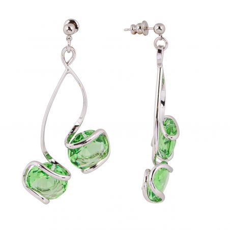 Boucles d'oreille Andrea Marazzini - Boucles d'oreilles Cherry Peridot Double