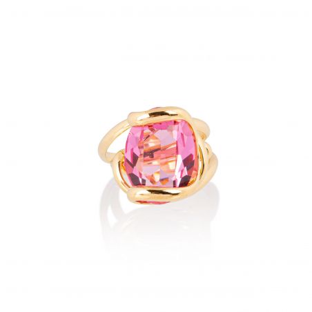 Andrea Marazzini - Bague Cristal Swarovski Ovale Fuchsia