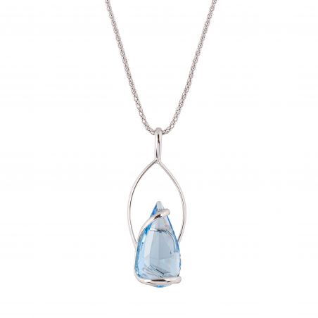 Collier Andrea Marazzini, pierre Swarovski Florence Aquamarine C9