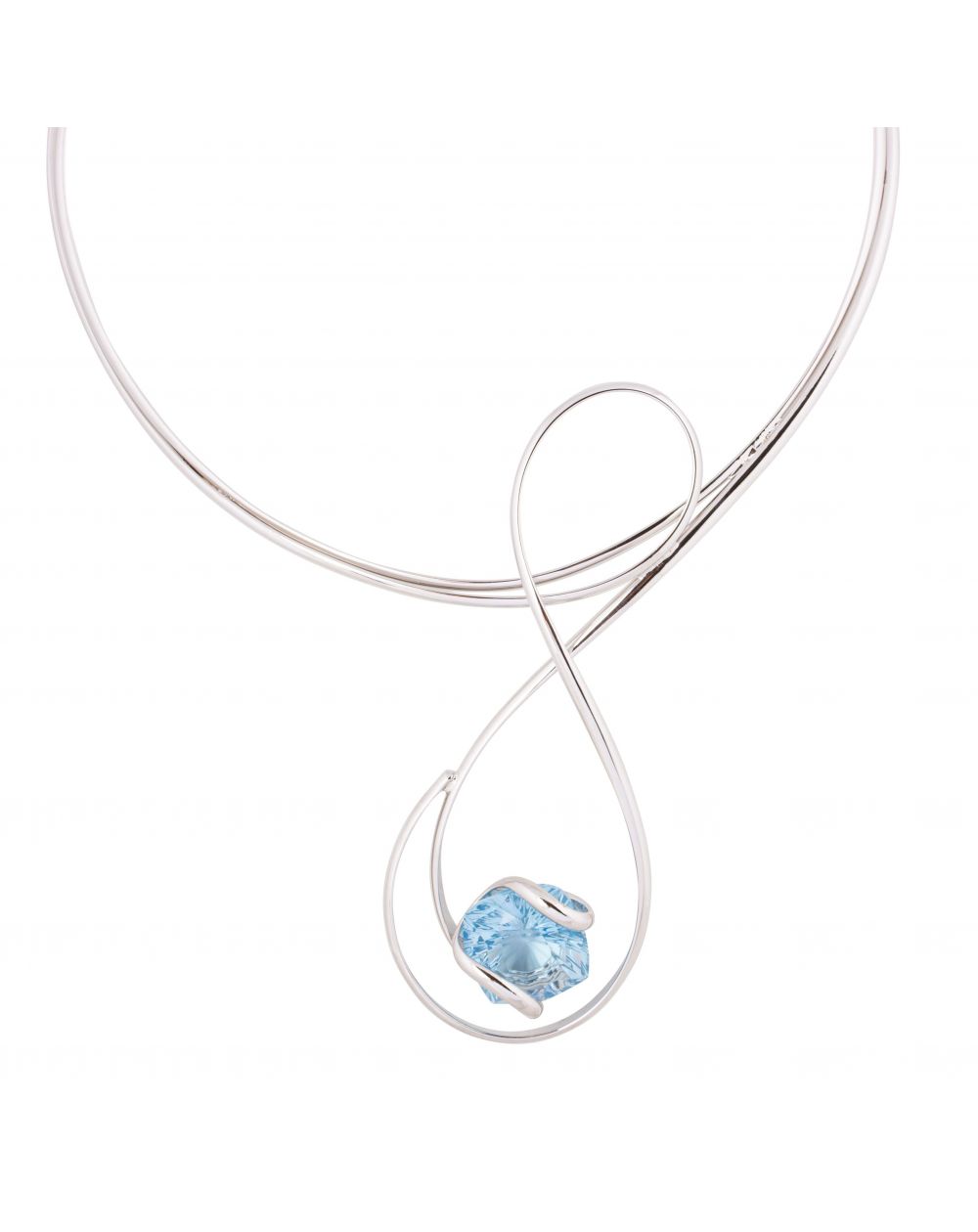 ovale Swarovski munt kristal ketting