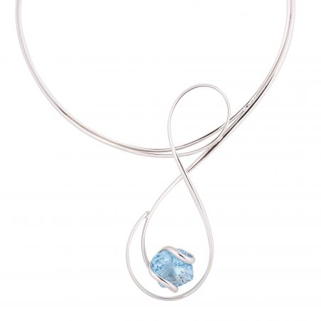 Collier Andrea Marazzini, pierre Swarovski Big Mystic Aquamarine