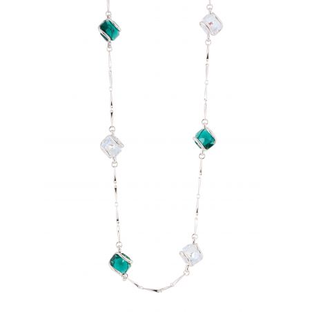 ovale Swarovski munt kristal ketting