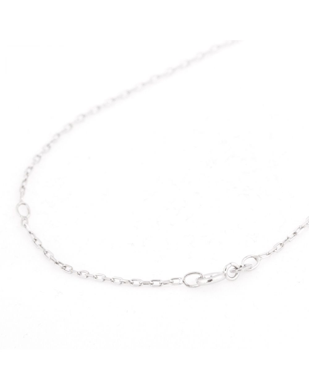 Name necklace with silver stone