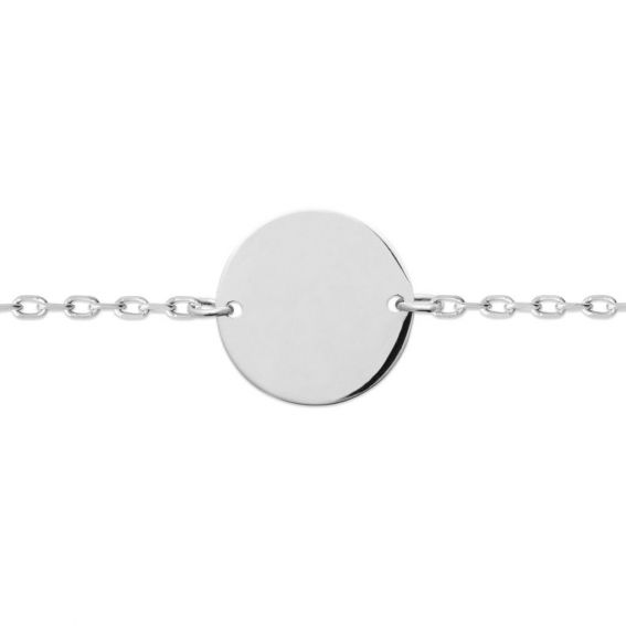 Bracelet pastille en argent à personnaliser - Bijoux en argent