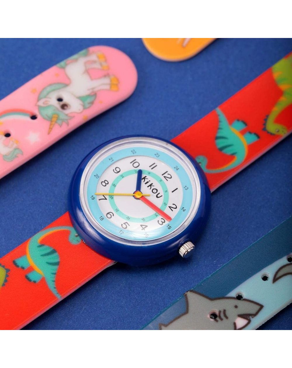 Montre Kikou Petits explorateurs 30mm Dinosaures - Montre pour enfant