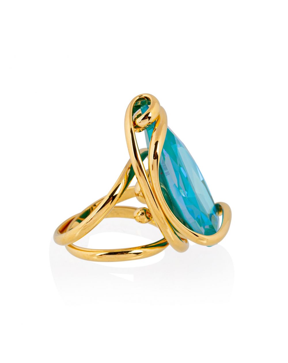 Andrea Marazzini - Bague cristal Swarovski New Drop Laguna Delite