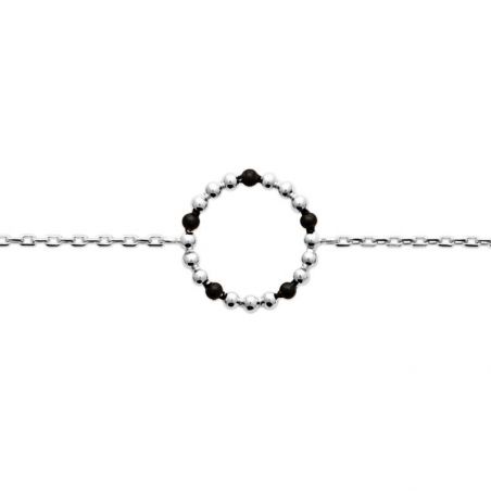 Bracelet argent 925 rhodie email