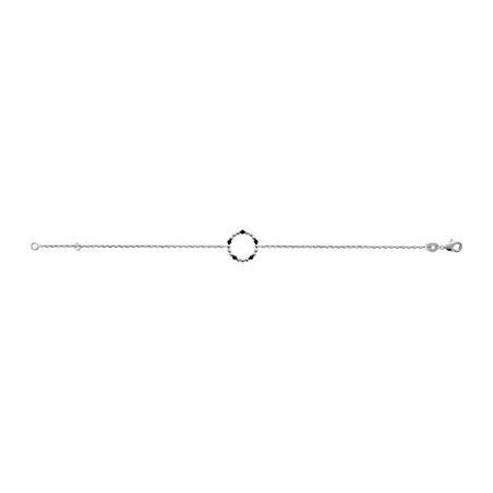 Bracelet argent 925 rhodie email